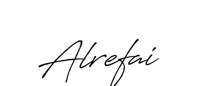 Alrefai stylish signature style. Best Handwritten Sign (Antro_Vectra_Bolder) for my name. Handwritten Signature Collection Ideas for my name Alrefai. Alrefai signature style 7 images and pictures png