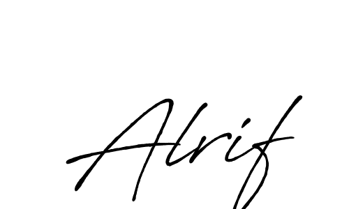 It looks lik you need a new signature style for name Alrif. Design unique handwritten (Antro_Vectra_Bolder) signature with our free signature maker in just a few clicks. Alrif signature style 7 images and pictures png
