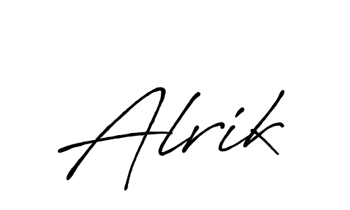 It looks lik you need a new signature style for name Alrik. Design unique handwritten (Antro_Vectra_Bolder) signature with our free signature maker in just a few clicks. Alrik signature style 7 images and pictures png