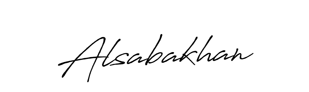 Make a beautiful signature design for name Alsabakhan. Use this online signature maker to create a handwritten signature for free. Alsabakhan signature style 7 images and pictures png