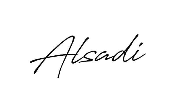 How to make Alsadi signature? Antro_Vectra_Bolder is a professional autograph style. Create handwritten signature for Alsadi name. Alsadi signature style 7 images and pictures png