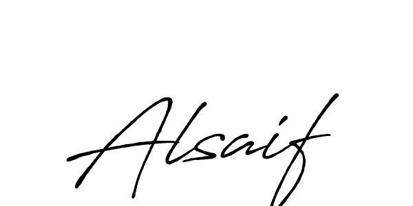 Create a beautiful signature design for name Alsaif. With this signature (Antro_Vectra_Bolder) fonts, you can make a handwritten signature for free. Alsaif signature style 7 images and pictures png