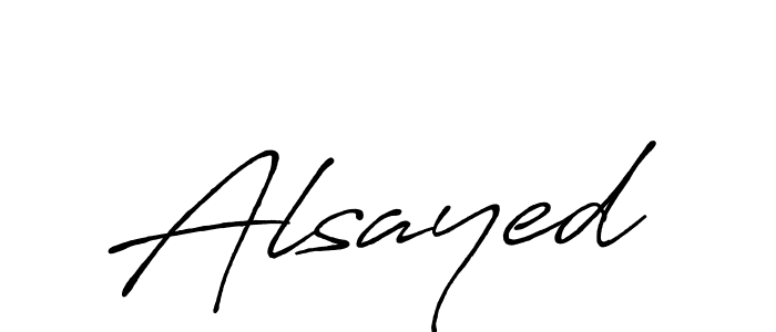 Make a beautiful signature design for name Alsayed. With this signature (Antro_Vectra_Bolder) style, you can create a handwritten signature for free. Alsayed signature style 7 images and pictures png