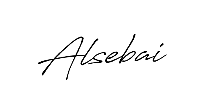 How to make Alsebai name signature. Use Antro_Vectra_Bolder style for creating short signs online. This is the latest handwritten sign. Alsebai signature style 7 images and pictures png