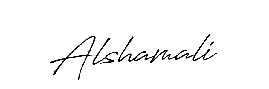 Create a beautiful signature design for name Alshamali. With this signature (Antro_Vectra_Bolder) fonts, you can make a handwritten signature for free. Alshamali signature style 7 images and pictures png