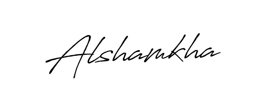How to make Alshamkha name signature. Use Antro_Vectra_Bolder style for creating short signs online. This is the latest handwritten sign. Alshamkha signature style 7 images and pictures png