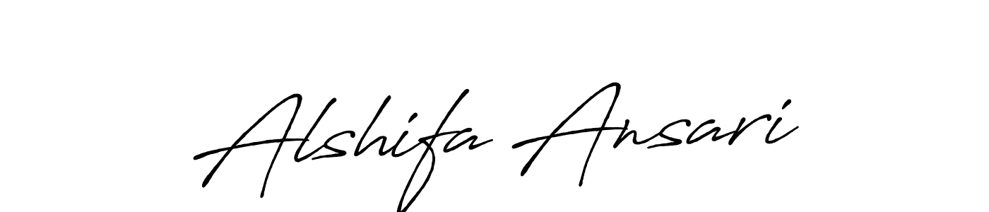 How to make Alshifa Ansari signature? Antro_Vectra_Bolder is a professional autograph style. Create handwritten signature for Alshifa Ansari name. Alshifa Ansari signature style 7 images and pictures png