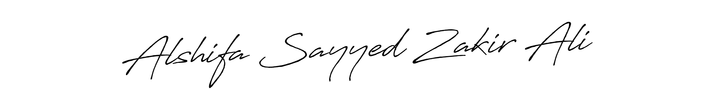 Similarly Antro_Vectra_Bolder is the best handwritten signature design. Signature creator online .You can use it as an online autograph creator for name Alshifa Sayyed Zakir Ali. Alshifa Sayyed Zakir Ali signature style 7 images and pictures png