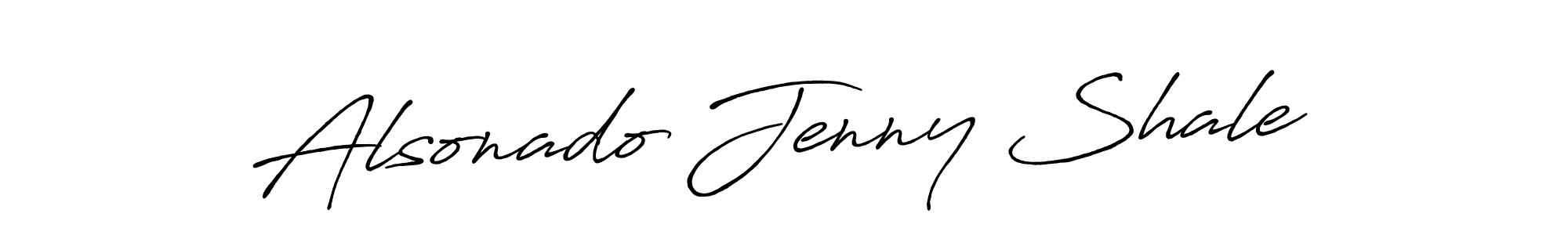 Make a short Alsonado Jenny Shale signature style. Manage your documents anywhere anytime using Antro_Vectra_Bolder. Create and add eSignatures, submit forms, share and send files easily. Alsonado Jenny Shale signature style 7 images and pictures png