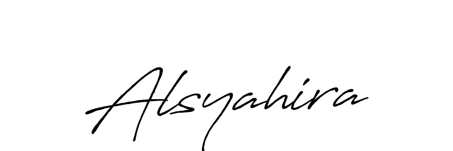 Make a beautiful signature design for name Alsyahira. Use this online signature maker to create a handwritten signature for free. Alsyahira signature style 7 images and pictures png