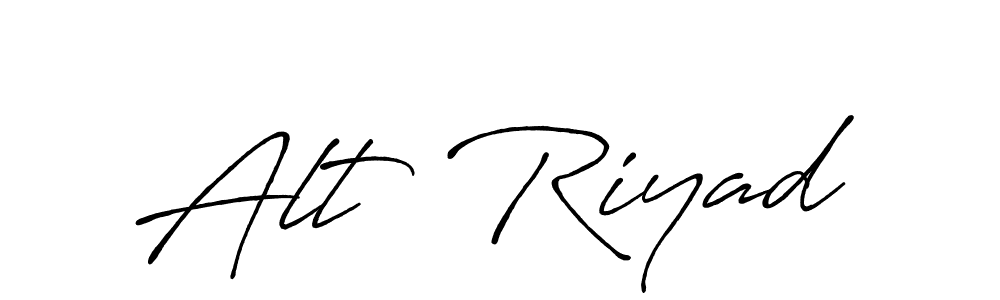 It looks lik you need a new signature style for name Alt  Riyad. Design unique handwritten (Antro_Vectra_Bolder) signature with our free signature maker in just a few clicks. Alt  Riyad signature style 7 images and pictures png