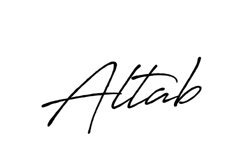 Similarly Antro_Vectra_Bolder is the best handwritten signature design. Signature creator online .You can use it as an online autograph creator for name Altab. Altab signature style 7 images and pictures png