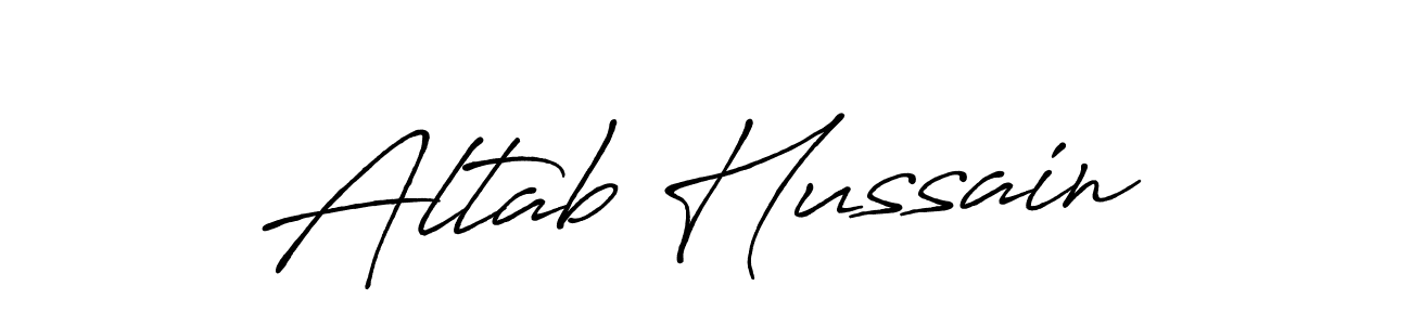 Also You can easily find your signature by using the search form. We will create Altab Hussain name handwritten signature images for you free of cost using Antro_Vectra_Bolder sign style. Altab Hussain signature style 7 images and pictures png