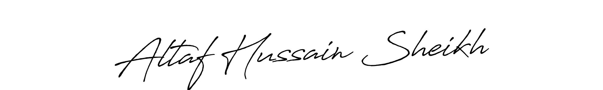 Altaf Hussain Sheikh stylish signature style. Best Handwritten Sign (Antro_Vectra_Bolder) for my name. Handwritten Signature Collection Ideas for my name Altaf Hussain Sheikh. Altaf Hussain Sheikh signature style 7 images and pictures png