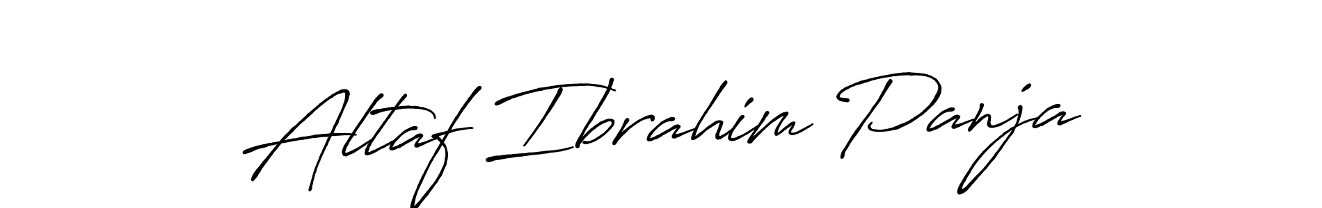 Also we have Altaf Ibrahim Panja name is the best signature style. Create professional handwritten signature collection using Antro_Vectra_Bolder autograph style. Altaf Ibrahim Panja signature style 7 images and pictures png