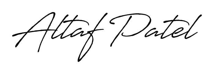 How to make Altaf Patel name signature. Use Antro_Vectra_Bolder style for creating short signs online. This is the latest handwritten sign. Altaf Patel signature style 7 images and pictures png