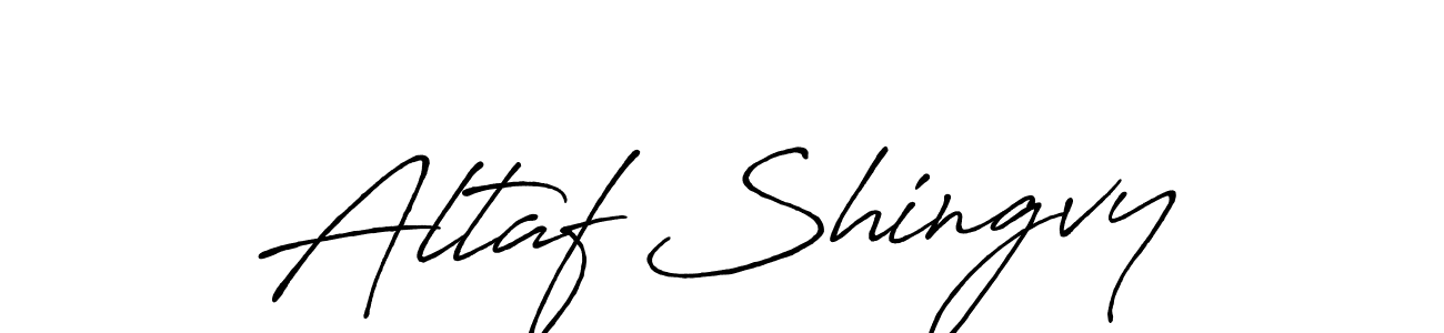 This is the best signature style for the Altaf Shingvy name. Also you like these signature font (Antro_Vectra_Bolder). Mix name signature. Altaf Shingvy signature style 7 images and pictures png
