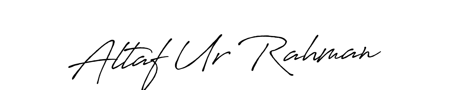 Design your own signature with our free online signature maker. With this signature software, you can create a handwritten (Antro_Vectra_Bolder) signature for name Altaf Ur Rahman. Altaf Ur Rahman signature style 7 images and pictures png