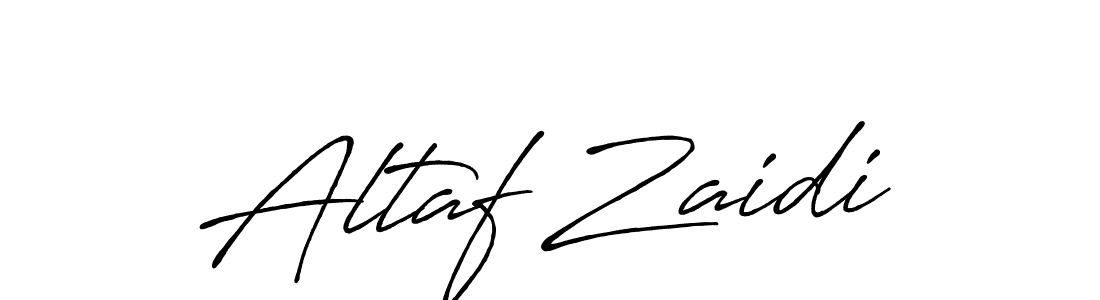 Design your own signature with our free online signature maker. With this signature software, you can create a handwritten (Antro_Vectra_Bolder) signature for name Altaf Zaidi. Altaf Zaidi signature style 7 images and pictures png