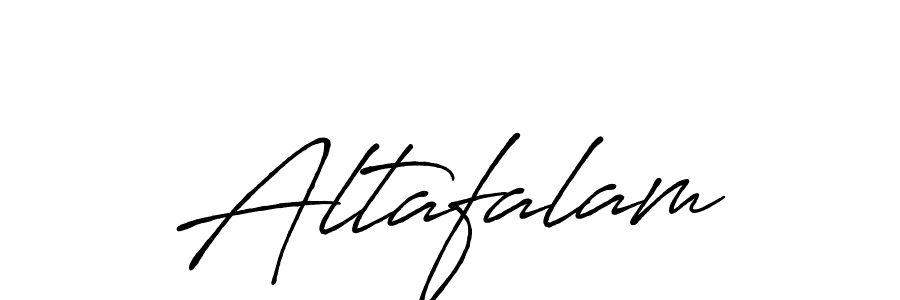 You should practise on your own different ways (Antro_Vectra_Bolder) to write your name (Altafalam) in signature. don't let someone else do it for you. Altafalam signature style 7 images and pictures png
