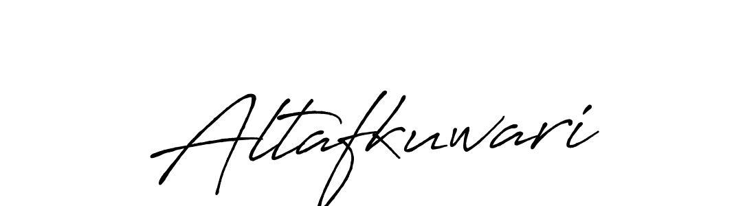 This is the best signature style for the Altafkuwari name. Also you like these signature font (Antro_Vectra_Bolder). Mix name signature. Altafkuwari signature style 7 images and pictures png