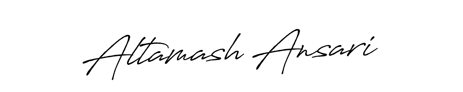 Use a signature maker to create a handwritten signature online. With this signature software, you can design (Antro_Vectra_Bolder) your own signature for name Altamash Ansari. Altamash Ansari signature style 7 images and pictures png