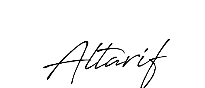 Altarif stylish signature style. Best Handwritten Sign (Antro_Vectra_Bolder) for my name. Handwritten Signature Collection Ideas for my name Altarif. Altarif signature style 7 images and pictures png