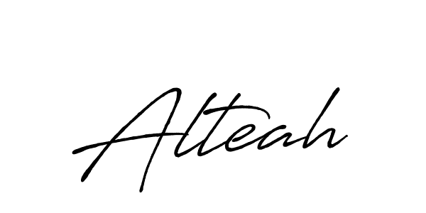 Alteah stylish signature style. Best Handwritten Sign (Antro_Vectra_Bolder) for my name. Handwritten Signature Collection Ideas for my name Alteah. Alteah signature style 7 images and pictures png