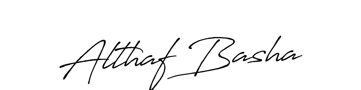 Make a beautiful signature design for name Althaf Basha. With this signature (Antro_Vectra_Bolder) style, you can create a handwritten signature for free. Althaf Basha signature style 7 images and pictures png