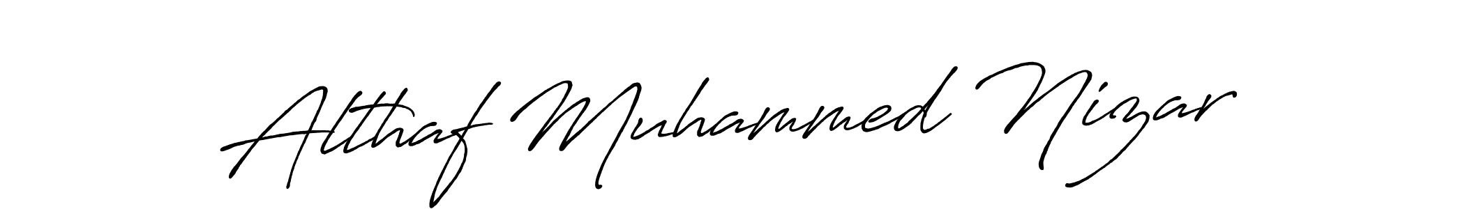 It looks lik you need a new signature style for name Althaf Muhammed Nizar. Design unique handwritten (Antro_Vectra_Bolder) signature with our free signature maker in just a few clicks. Althaf Muhammed Nizar signature style 7 images and pictures png