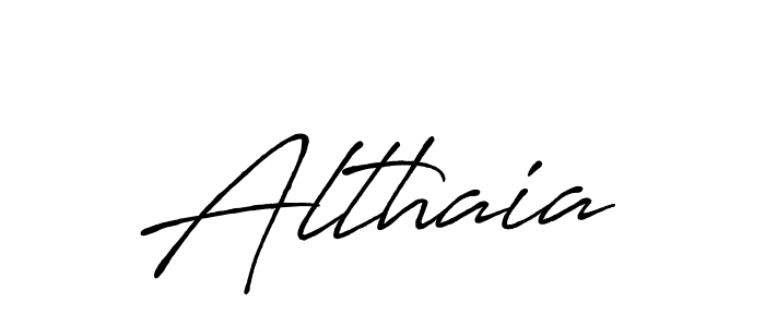 Althaia stylish signature style. Best Handwritten Sign (Antro_Vectra_Bolder) for my name. Handwritten Signature Collection Ideas for my name Althaia. Althaia signature style 7 images and pictures png