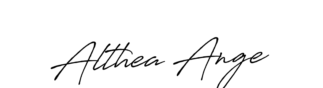 How to make Althea Ange name signature. Use Antro_Vectra_Bolder style for creating short signs online. This is the latest handwritten sign. Althea Ange signature style 7 images and pictures png