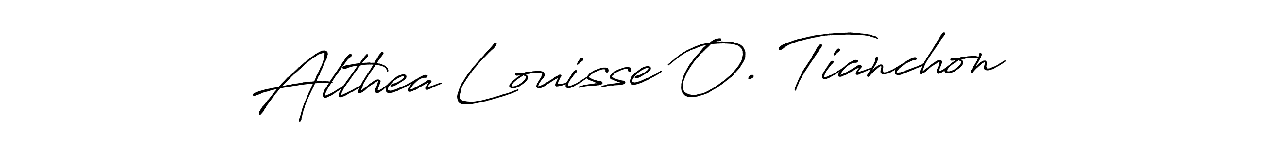 Make a short Althea Louisse O. Tianchon signature style. Manage your documents anywhere anytime using Antro_Vectra_Bolder. Create and add eSignatures, submit forms, share and send files easily. Althea Louisse O. Tianchon signature style 7 images and pictures png