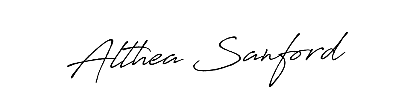 The best way (Antro_Vectra_Bolder) to make a short signature is to pick only two or three words in your name. The name Althea Sanford include a total of six letters. For converting this name. Althea Sanford signature style 7 images and pictures png