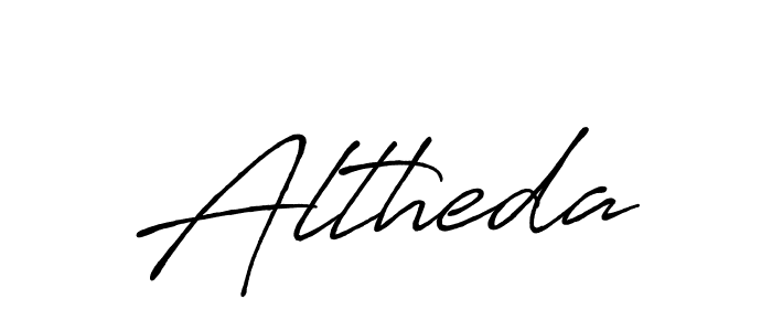 How to make Altheda signature? Antro_Vectra_Bolder is a professional autograph style. Create handwritten signature for Altheda name. Altheda signature style 7 images and pictures png