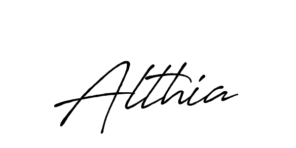 Design your own signature with our free online signature maker. With this signature software, you can create a handwritten (Antro_Vectra_Bolder) signature for name Althia. Althia signature style 7 images and pictures png