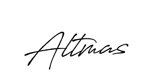 The best way (Antro_Vectra_Bolder) to make a short signature is to pick only two or three words in your name. The name Altmas include a total of six letters. For converting this name. Altmas signature style 7 images and pictures png