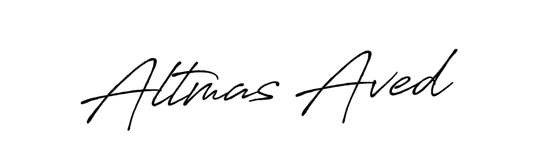 Create a beautiful signature design for name Altmas Aved. With this signature (Antro_Vectra_Bolder) fonts, you can make a handwritten signature for free. Altmas Aved signature style 7 images and pictures png