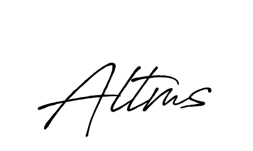 How to make Altms signature? Antro_Vectra_Bolder is a professional autograph style. Create handwritten signature for Altms name. Altms signature style 7 images and pictures png