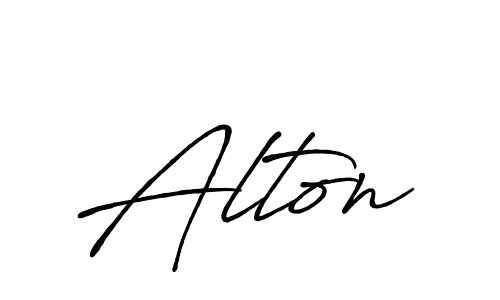 How to make Alton signature? Antro_Vectra_Bolder is a professional autograph style. Create handwritten signature for Alton name. Alton signature style 7 images and pictures png