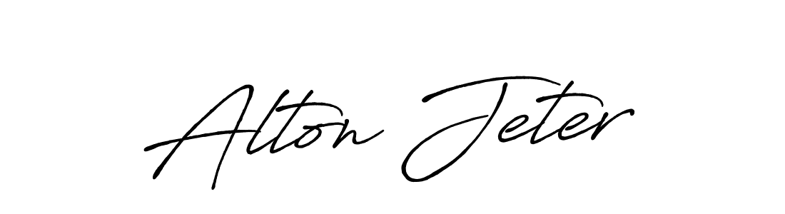 Design your own signature with our free online signature maker. With this signature software, you can create a handwritten (Antro_Vectra_Bolder) signature for name Alton Jeter. Alton Jeter signature style 7 images and pictures png