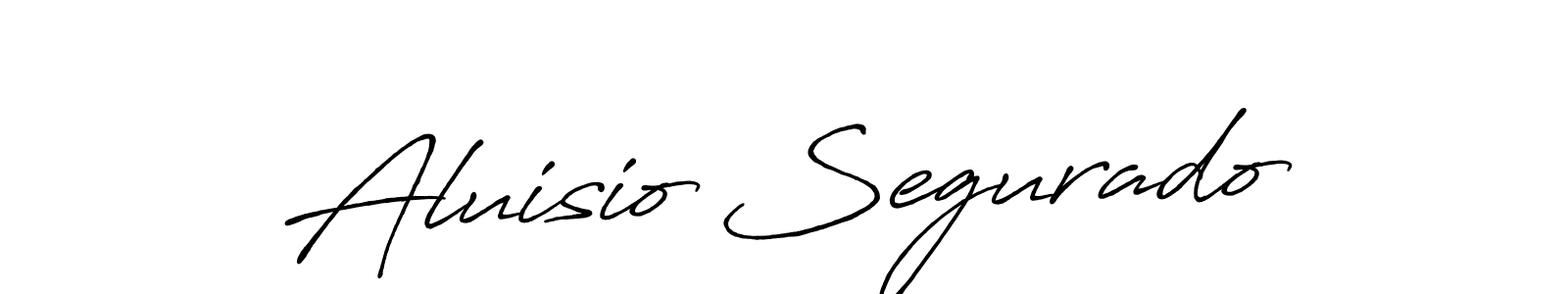 Design your own signature with our free online signature maker. With this signature software, you can create a handwritten (Antro_Vectra_Bolder) signature for name Aluisio Segurado. Aluisio Segurado signature style 7 images and pictures png