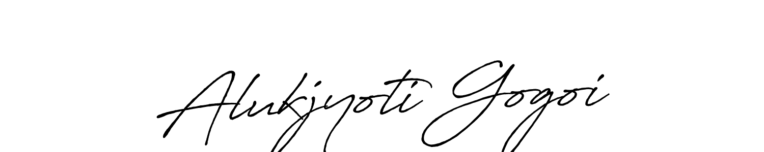 The best way (Antro_Vectra_Bolder) to make a short signature is to pick only two or three words in your name. The name Alukjyoti Gogoi include a total of six letters. For converting this name. Alukjyoti Gogoi signature style 7 images and pictures png