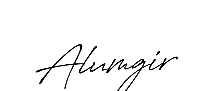 How to make Alumgir signature? Antro_Vectra_Bolder is a professional autograph style. Create handwritten signature for Alumgir name. Alumgir signature style 7 images and pictures png