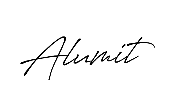 Make a beautiful signature design for name Alumit. With this signature (Antro_Vectra_Bolder) style, you can create a handwritten signature for free. Alumit signature style 7 images and pictures png