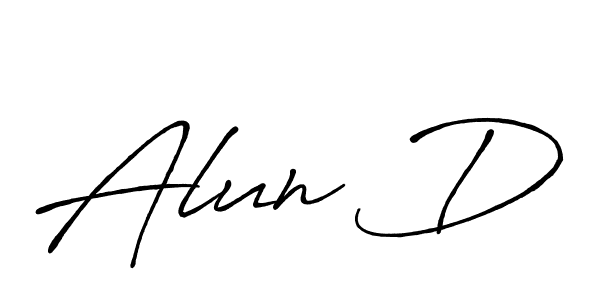 Similarly Antro_Vectra_Bolder is the best handwritten signature design. Signature creator online .You can use it as an online autograph creator for name Alun D. Alun D signature style 7 images and pictures png