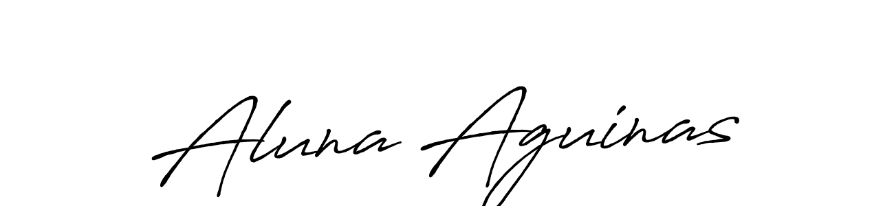 if you are searching for the best signature style for your name Aluna Aguinas. so please give up your signature search. here we have designed multiple signature styles  using Antro_Vectra_Bolder. Aluna Aguinas signature style 7 images and pictures png