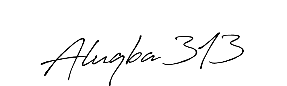 Antro_Vectra_Bolder is a professional signature style that is perfect for those who want to add a touch of class to their signature. It is also a great choice for those who want to make their signature more unique. Get Aluqba 313 name to fancy signature for free. Aluqba 313 signature style 7 images and pictures png