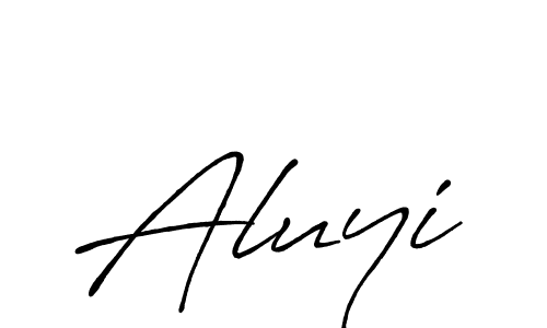 Create a beautiful signature design for name Aluyi. With this signature (Antro_Vectra_Bolder) fonts, you can make a handwritten signature for free. Aluyi signature style 7 images and pictures png