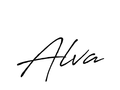 Design your own signature with our free online signature maker. With this signature software, you can create a handwritten (Antro_Vectra_Bolder) signature for name Alva. Alva signature style 7 images and pictures png